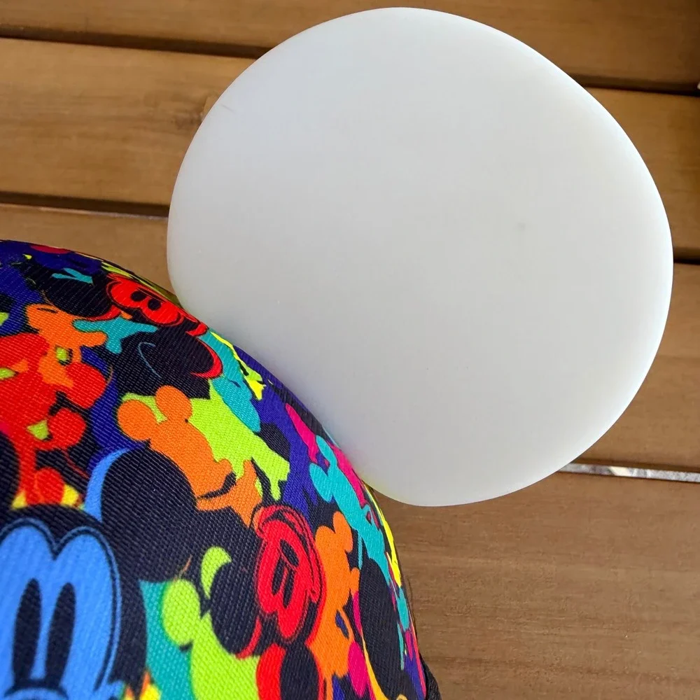 Disney Parks Mickey Mouse Glow with the Show Light Up Neon Splatter Ear Hat Cap